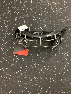 Used STX FOCUS TI-S+ GOGGLE Lacrosse Facial Protect Black Senior