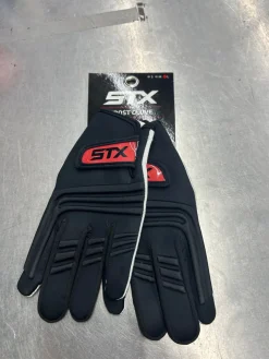 Used STX FROST GLOVES Lacrosse Gloves Womens Black SM