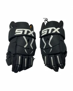 Used STX GLOVES Lacrosse Gloves Junior Black SM