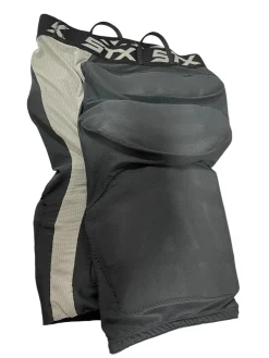 Used STX GOALIE PANTS Lacrosse Shin Guards Black LG