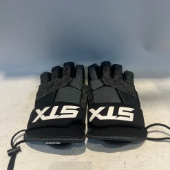 Used STX GREY GLOVES Lacrosse Gloves Mens Grey LG
