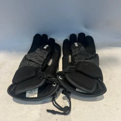 Used STX GREY GLOVES Lacrosse Gloves Mens Grey LG