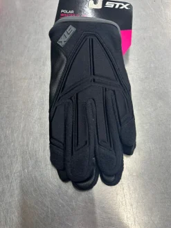 Used STX POLAR WINTER Lacrosse Gloves Womens Black LG