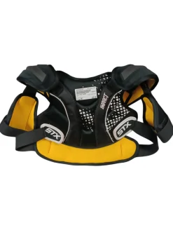 Used STX RIB GUARD Lacrosse Rib Pads Black MD