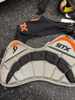 Used STX RIB PAD Lacrosse Rib Pads Grey MD