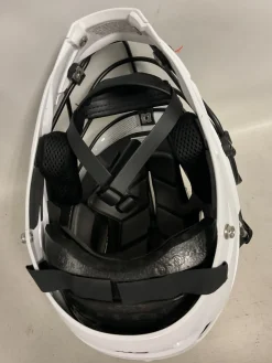 Used STX RIVAL JR Lacrosse Helmet White One Size