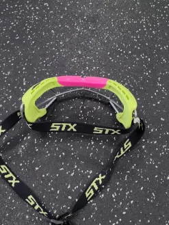 Used STX ROOKIE Lacrosse Facial Protect Yellow Senior