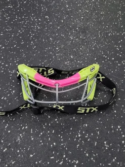 Used STX ROOKIE Lacrosse Facial Protect Yellow Senior