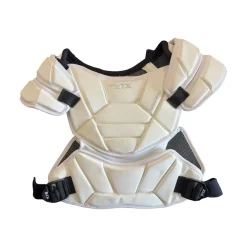 Used STX Shadow Lacrosse Shoulder Pads White MD