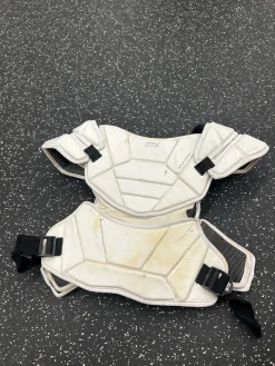 Used STX SHADOW LINER Lacrosse Shoulder Pads White XL
