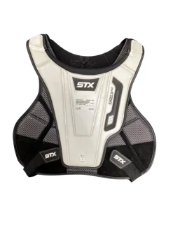 Used STX SHEILD 600 Lacrosse Rib Pads White Medium