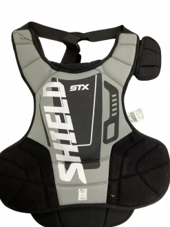 Used STX SHIELD 200 LAX Goalie Chest M Grey And Black LG