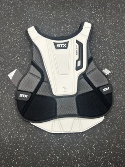 Used STX SHIELD 600 LAX Goalie Chest M White XL