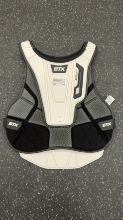 Used STX SHIELD 600 LAX Goalie Chest M Black XL