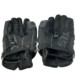 Used STX SHIELD Lacrosse Gloves Mens Black MD
