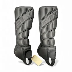 Used STX SHIN SLEEVES Lacrosse Shin Guards Black Senior