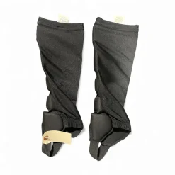 Used STX SHIN SLEEVES Lacrosse Shin Guards Black Senior
