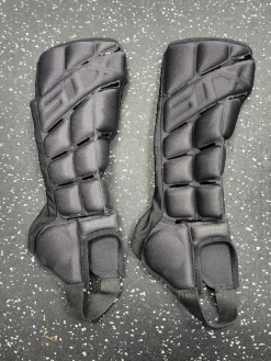 Used STX SHINGUARDS Lacrosse Shin Guards Black Senior