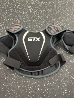 Used STX STALLIION 75 Lacrosse Shoulder Pads Black XS