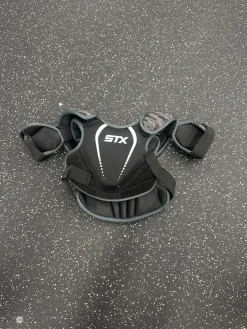 Used STX STALLIION 75 Lacrosse Shoulder Pads Black SM