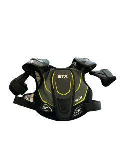 Used STX STALLION 200+ Lacrosse Shoulder Pads Black MD