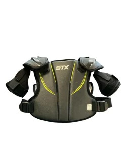 Used STX STALLION 200+ Lacrosse Shoulder Pads Black MD