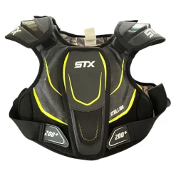 Used STX STALLION 200+ Lacrosse Shoulder Pads Black MD