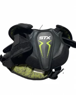 Used STX STALLION 200 Lacrosse Shoulder Pads Black XS
