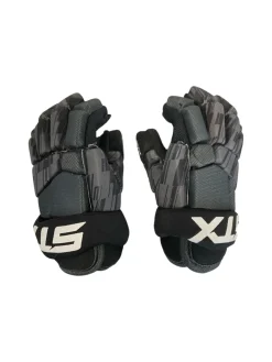 Used STX STALLION 75 Lacrosse Gloves Junior Black XS