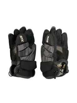 Used STX STALLION 75 Lacrosse Gloves Junior Black XS