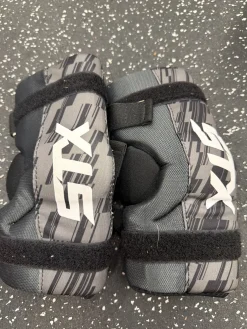 Used STX STALLION 75 Lacrosse Arm Pads/Guards Black SM