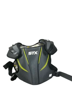 Used STX STALLION 200+ Lacrosse Shoulder Pads Black LG