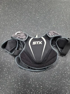 Used STX STALLION 75 Lacrosse Shoulder Pads Black SM