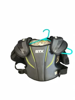 Used STX STALLION 200+ Lacrosse Shoulder Pads Black MD