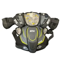Used STX STALLION 200+ Lacrosse Shoulder Pads Black LG