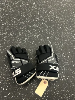Used STX STALLION 50 Lacrosse Gloves Mens Black XS