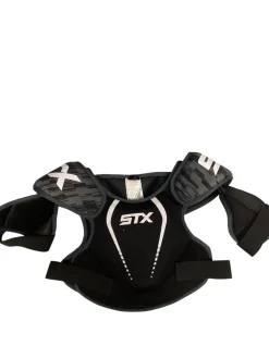Used STX STALLION 75 Lacrosse Shoulder Pads Black MD