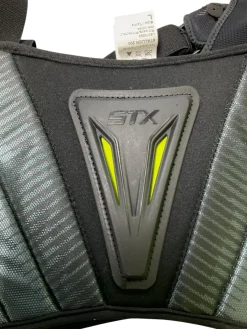 Used STX STALLION 200 Lacrosse Rib Pads Black LG