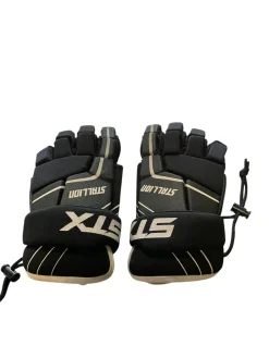 Used STX STALLION 50 Lacrosse Gloves Junior Black 12