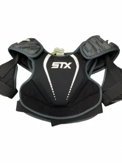 Used STX STALLION 75 Lacrosse Shoulder Pads Black MD