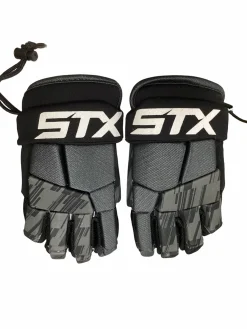 Used STX STALLION 75 Lacrosse Gloves Mens Black MD