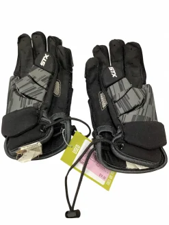 Used STX STALLION 75 Lacrosse Gloves Mens Black MD