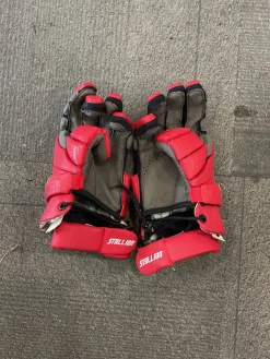 Used STX STALLION 300 Lacrosse Gloves Mens Red 13"