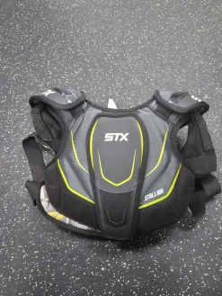 Used STX STALLION Lacrosse Shoulder Pads Grey LG