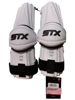 Used STX STALLION Lacrosse Arm Pads/Guards White LG