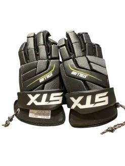 Used STX STALLION STX Lacrosse Gloves Mens Black 12"