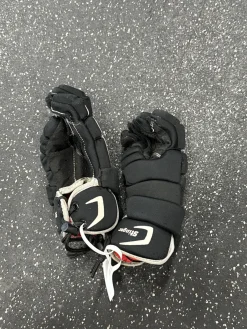 Used STX STINGER Lacrosse Gloves Junior Black 10"