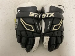 Used STX STX CELL III Lacrosse Gloves Mens Black MD