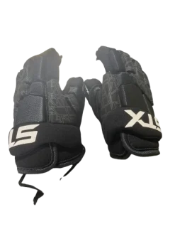 Used STX STX STALLION 75 XS Lacrosse Gloves Junior Black XS