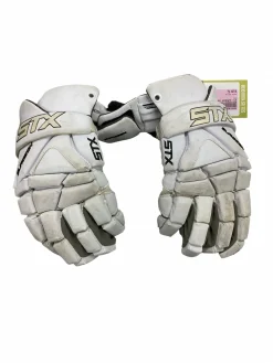 Used STX SURGEON Lacrosse Gloves Womens White XL